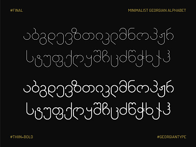 Minimalist Georgian Alphabet 33 Of 33 alphabet design font fontdesign georgia georgiantype minimalist tbilisi typedesign typeface vector