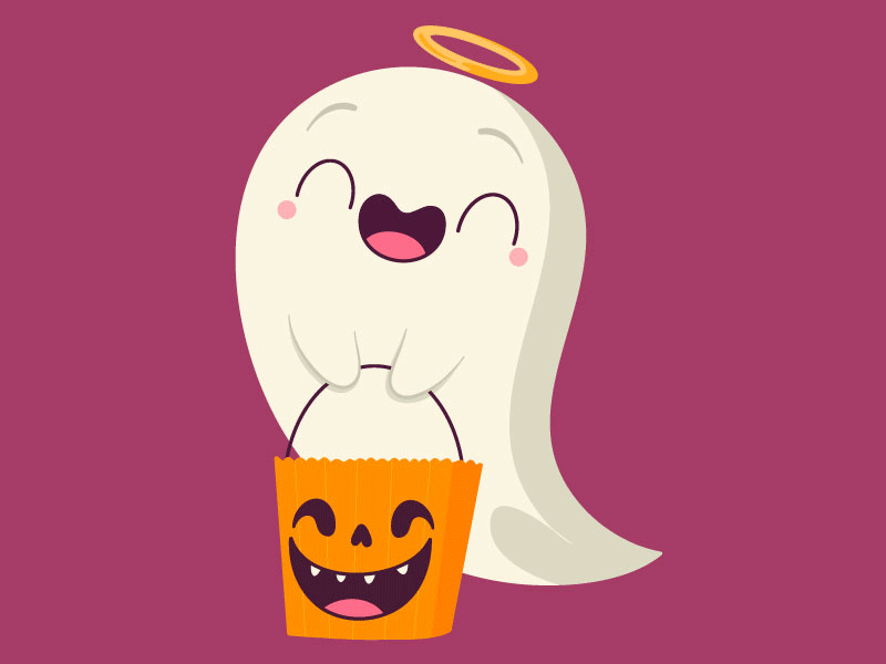 Happy Halloween animation georgia ghost gif halloween happy halloween illustration pumpkin spooky trickortreat vector warmup weekly warm up