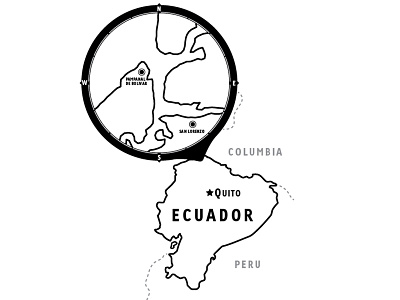 Ecuador Refinements map