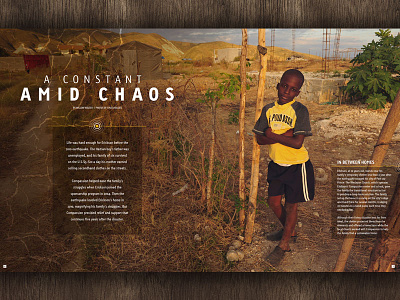 Constant Amid Chaos haiti layout magazine photo essay