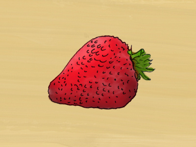 Strawberry from Fit Kids Book Cover book illustration logo