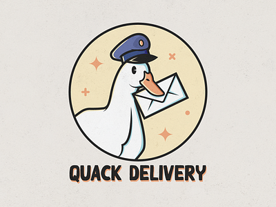 Quack Delivery animal brand design delivery duck illustration logo logo design mail rennes vector