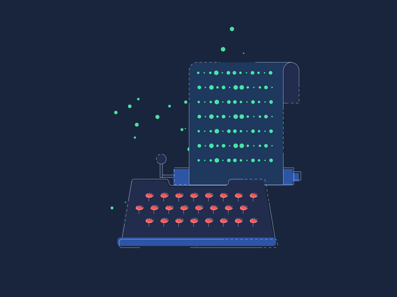 Typewriter loop by Adina Ionica on Dribbble