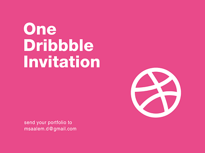 A dribbble invitation