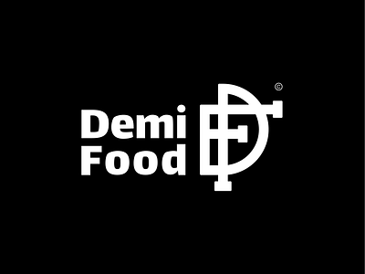 Demi Food branding branding identity flat icon illustration logo matchmaking typography ui vector