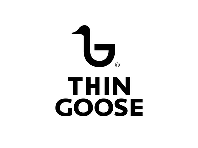 Thin goose brand design branding branding identity flat icon illustration logo matchmaking typography vector