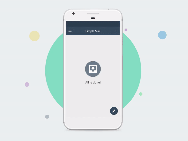 Simple Mail App [Prototype] android app app design application design flat interaction interface ios mail app minimal protopie prototype ui ux xd