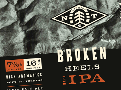 New Trail Broken Heels Packaging beer can beer label beerbranding brand identity branding brewerybranding brewerypackage design lettering logo packaging type typography