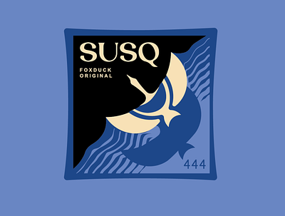 SUSQ Migration badgedesign brand identity design illustration outdoorbadge typography wildlife wildlifeillustration