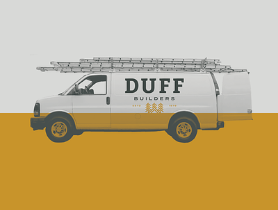 Duff Rebrand Truck Wrap Concept branding outdoors packagedesign rebranding timberframe truck vehicle wrap