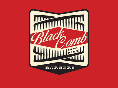 The Black Comb branding design identity illustration illustrator lettering logo type typography vector