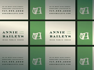 Annie Bailey's Branding branding clean design identity typography