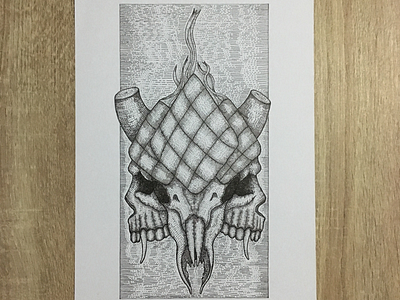 Ketupat artwork drawing illustration