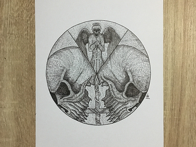 Back to Skull artwork drawing illustration sketch
