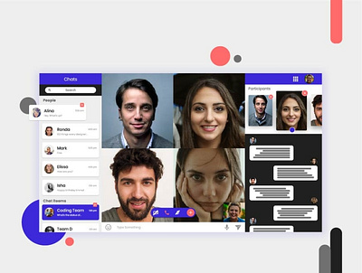 Video Conferencing App/Software Ui Design Concept app design concept ui ui design uidesign video calling video conferencing website website design