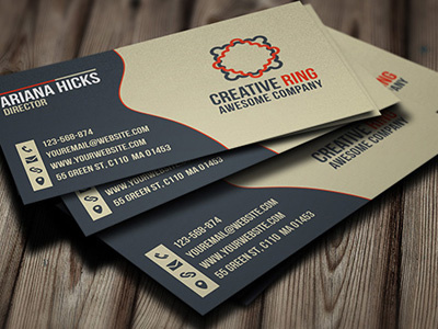 Creative Ring Business Card business cards cards free business cards free psd psd