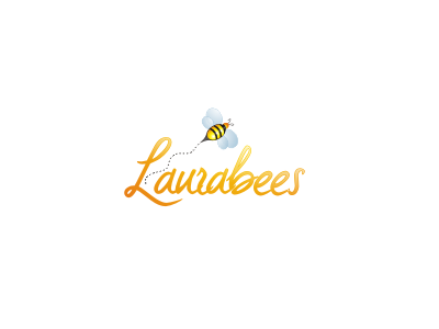 Laurabee brand design icon logo