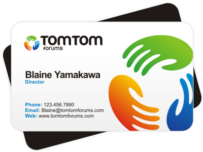 Tomtom business cards logo