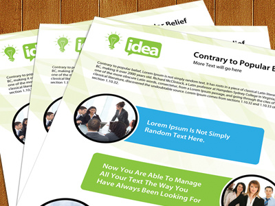 Free Corporate Single Side Brochure PSD Template psd freebies free brochure psd template
