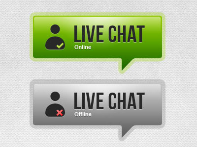 Free PSD: Live Chat Button