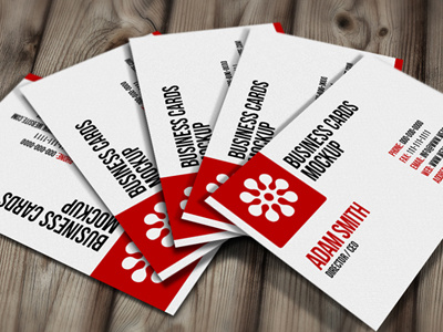 Free PSD: Business Cards Mockup