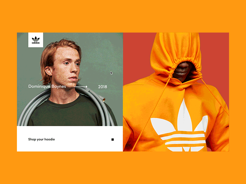adidas — Color Campaign animated animation art colors design fashion fashion store graphic grid interaction interface layout minimal motion typography ui ux web website