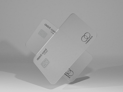 Glassy 3D Debit Card Design