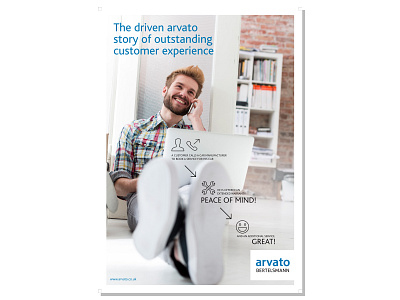 Driven Arvato Customer Experience branding customer experience customer service design poster story