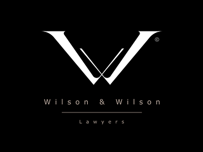 Wilson & Wilson Logo branding design flat graphic design icon logo minimal ui vector web