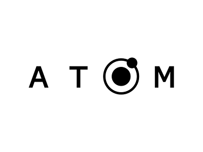 Atom Logo logo brand web design ui ux icon