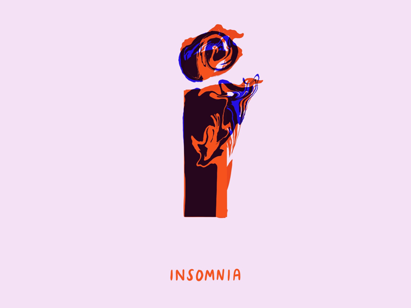 I for insomnia winter is coming got game of thrones mental health anxiety digital 36 days of type typography lettering insomnia i love type 2d