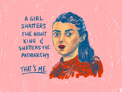 Not a Lady, Not Today arya arya stark badass character design fanart feminism feminist feminist art game of thrones game of thrones quotes not today patriarchy procreate procreate app procreate art procreate timelapse quotes strong women timelapse timelapse art