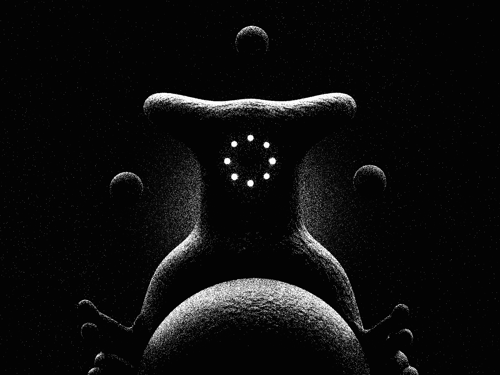 The Watcher animation black and white cosmic cosmos dark design illustration minimalist moody noise watcher