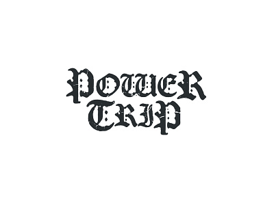 Power Trip Logo design logo typography