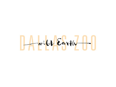Dallas Zoo Wild Earth branding design logo