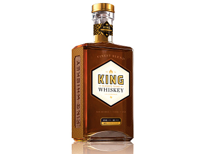 King Whiskey branding design logo product design