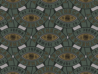 Apothecary Smoke Co. Logo pattern