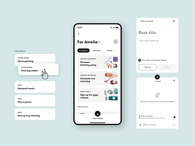 Personal Assistant Task Experience product design todo list ui ux
