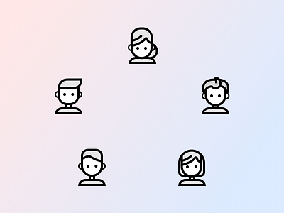[wip] tiny people icons illustration people wip
