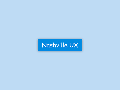 Nashville UX logo exploration logo typography ux