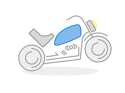 Vroom vroom illustration motorcycle
