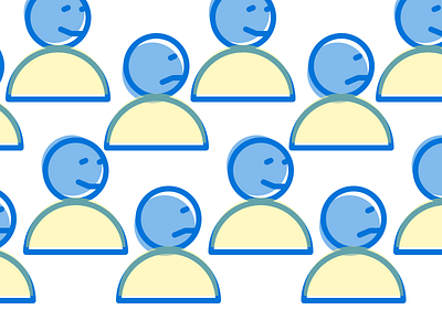 happy and sad people emotions flat happy icon illustration overprint people sad