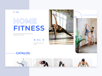 Fitness app brand design dribbble fitness fitness app home illustration landing logo sketch ui ux vector web web design webdesign