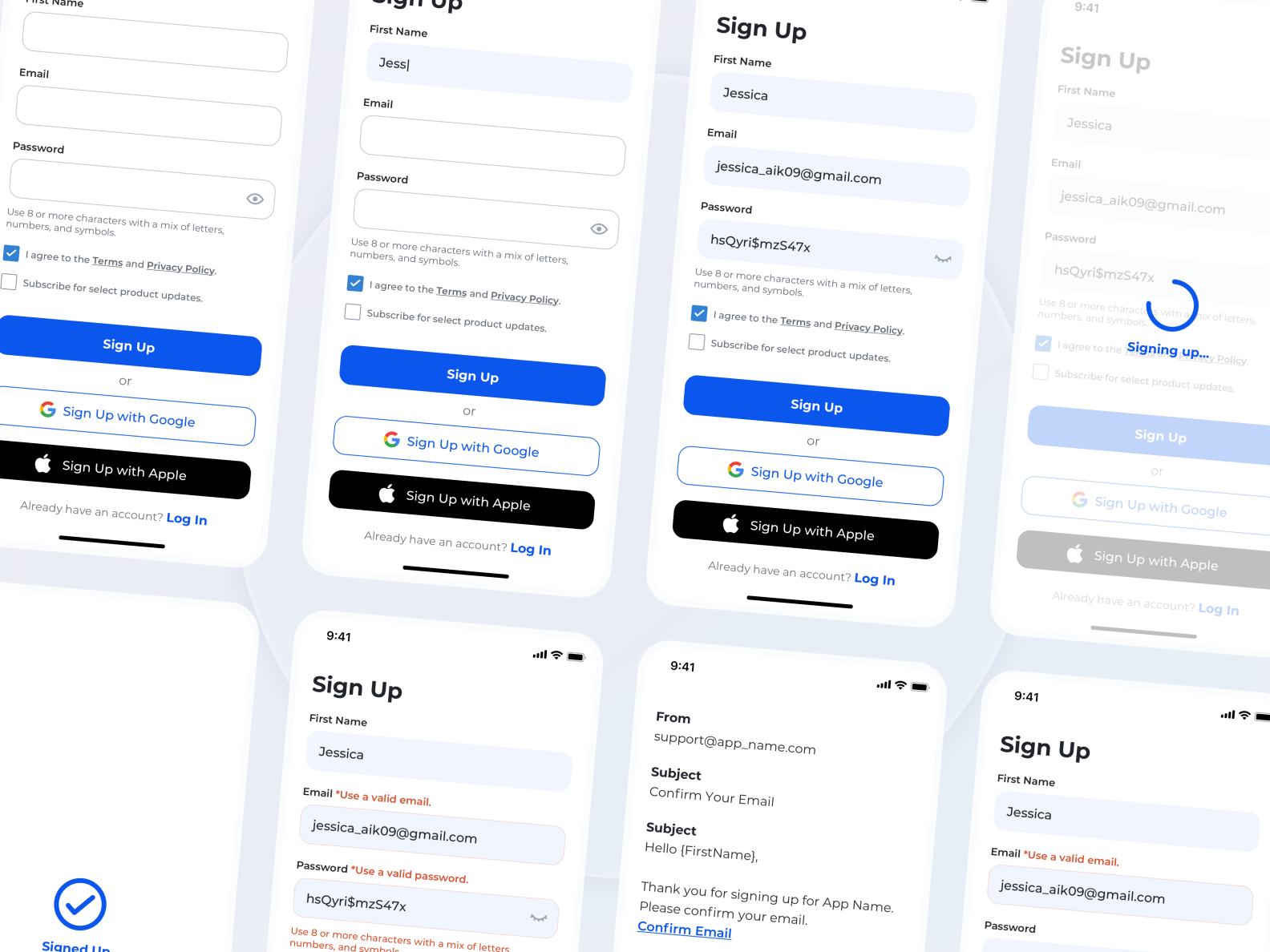 Sign Up ~ Mobile App Design by Ella Timoncheva on Dribbble