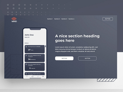 app landing  page design