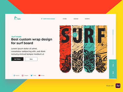 surf website design