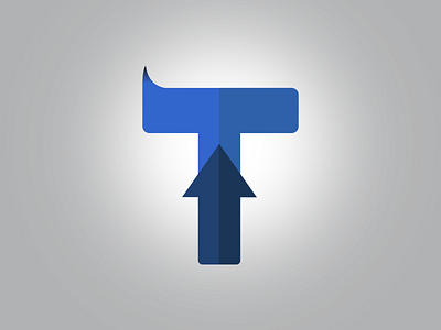 Sharp "T" Logo w/ Arrow