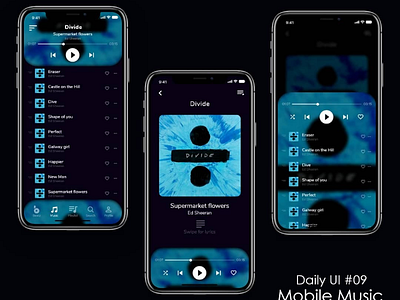 Daily UI #009 Music player dailyui 009 ui ux design
