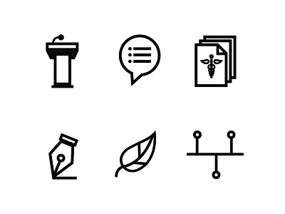 Healthcare Speaker Icons healthcare iconography speaker speaking web design