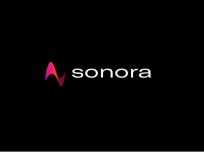 Sonora Logo app branding design healthcare icon logo design meditation app soundwave vector